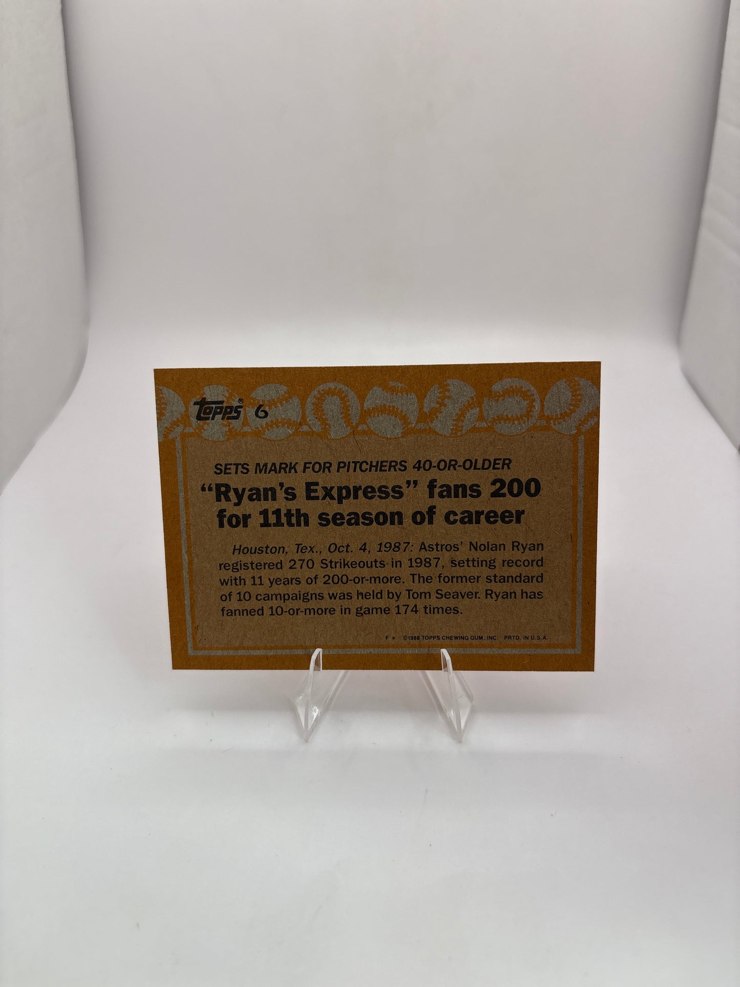 Topps Nolan Ryan