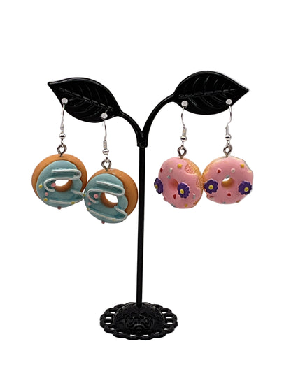 Frosted Donut Earrings