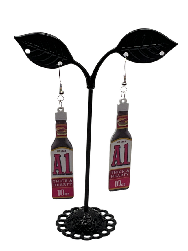 Steak Sauce Earrings Hover Image