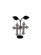 Large cross earrings