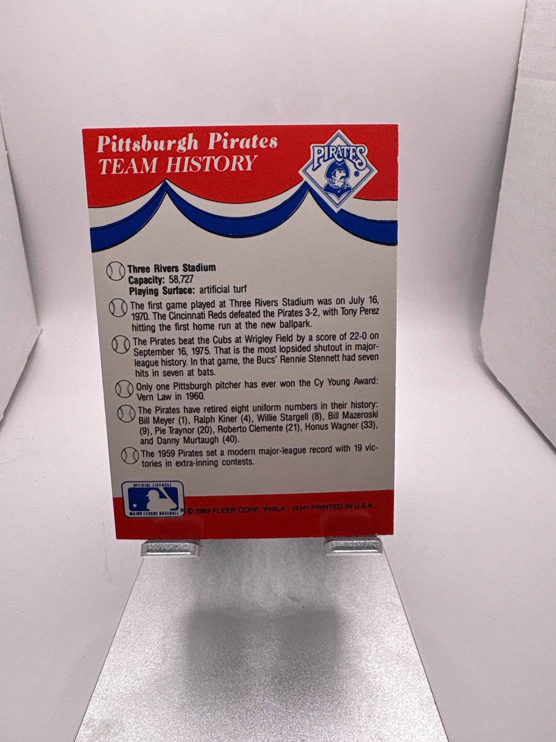 Fleer Pittsburgh Pirates St Louis Cardinals San Diego Padres San Francisco Giants Baseball Stickers