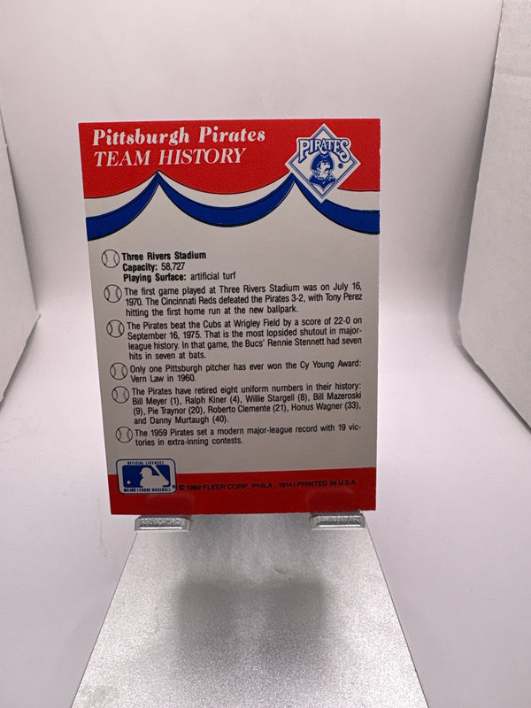 Fleer Pittsburgh Pirates St Louis Cardinals San Diego Padres San Francisco Giants Baseball Stickers