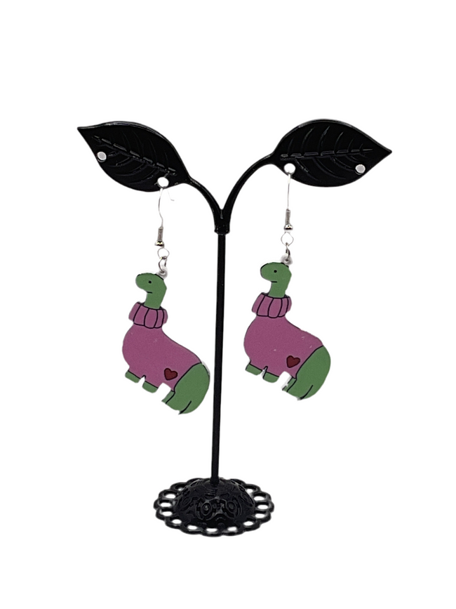 Dinosaur earrings Hover Image