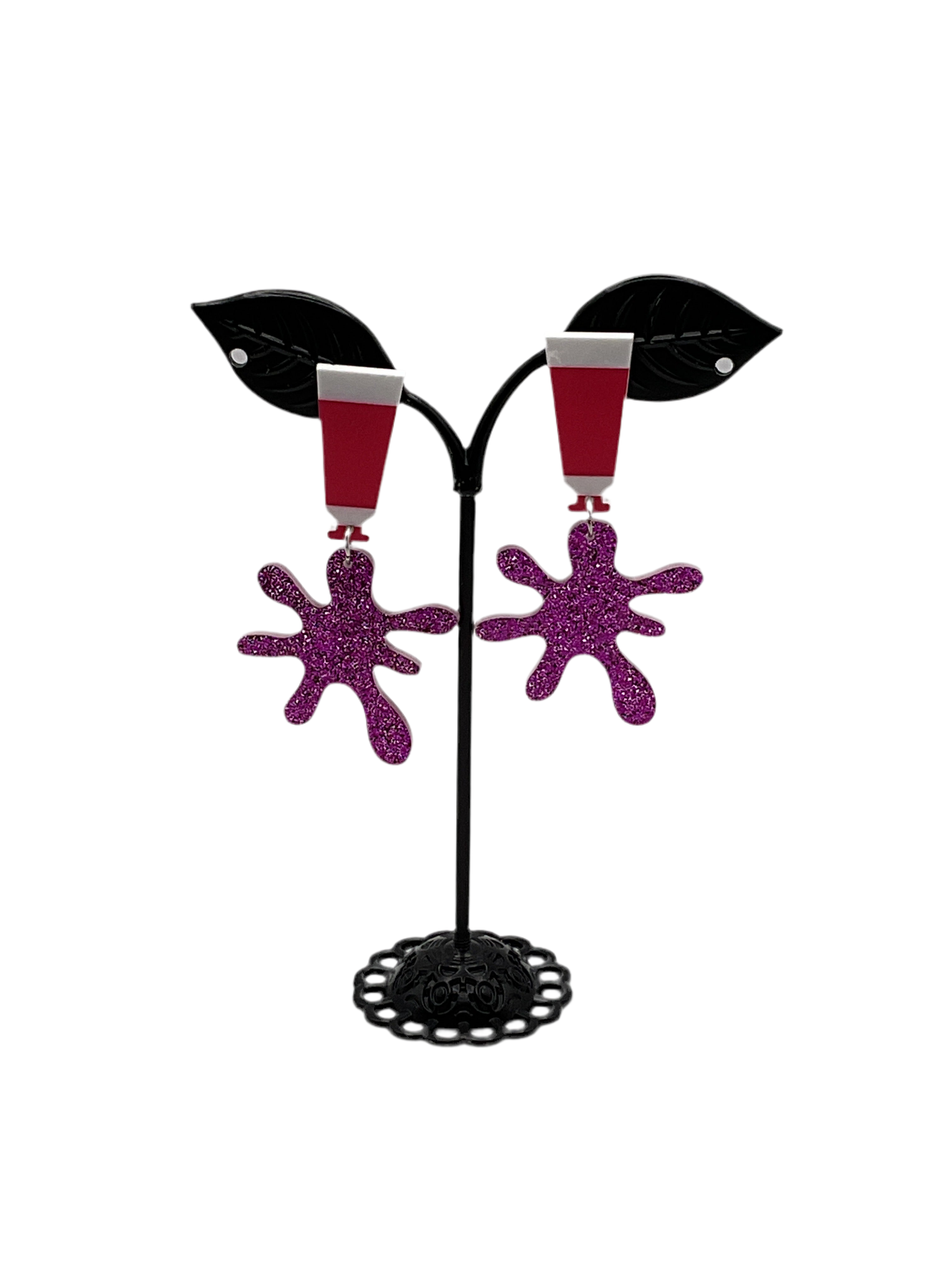 Paint splatter Earrings