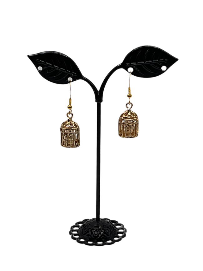 Bird cage earrings Hover Image