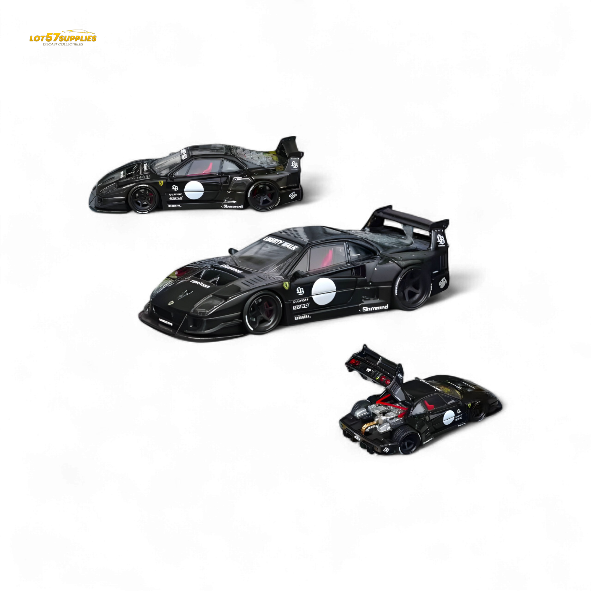 Star Model F40 in Black Luxury Version - Openable Rear Cover 1:64 Main image