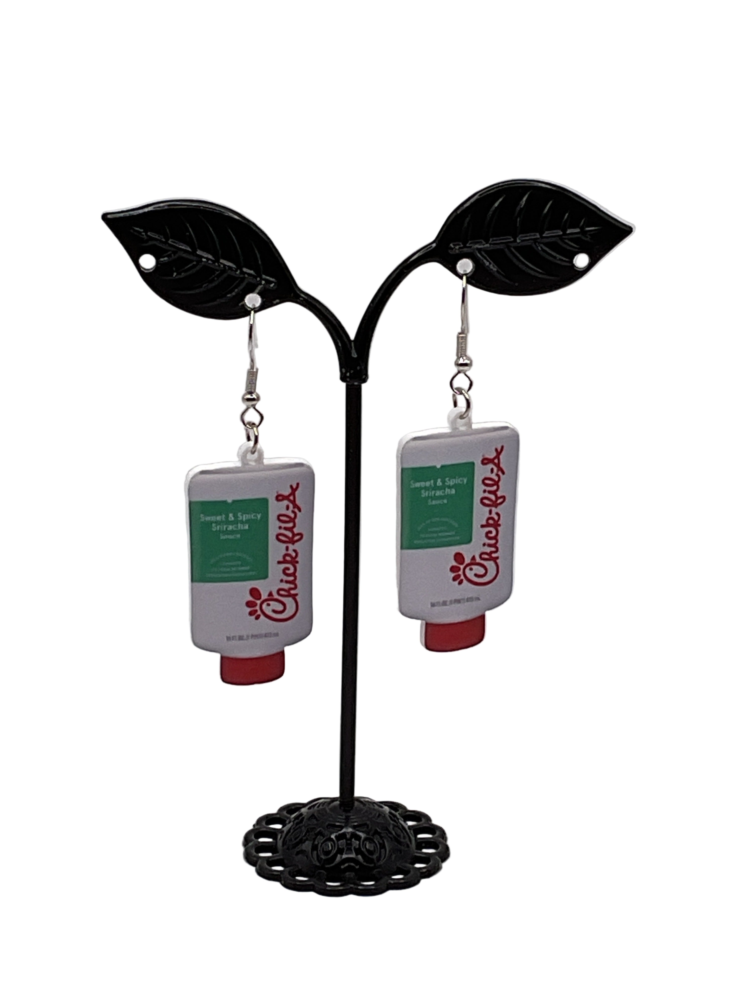 Chick-fil-A sauce earrings