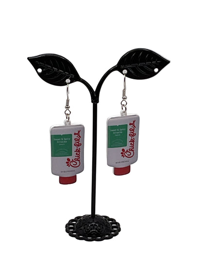 Chick-fil-A sauce earrings