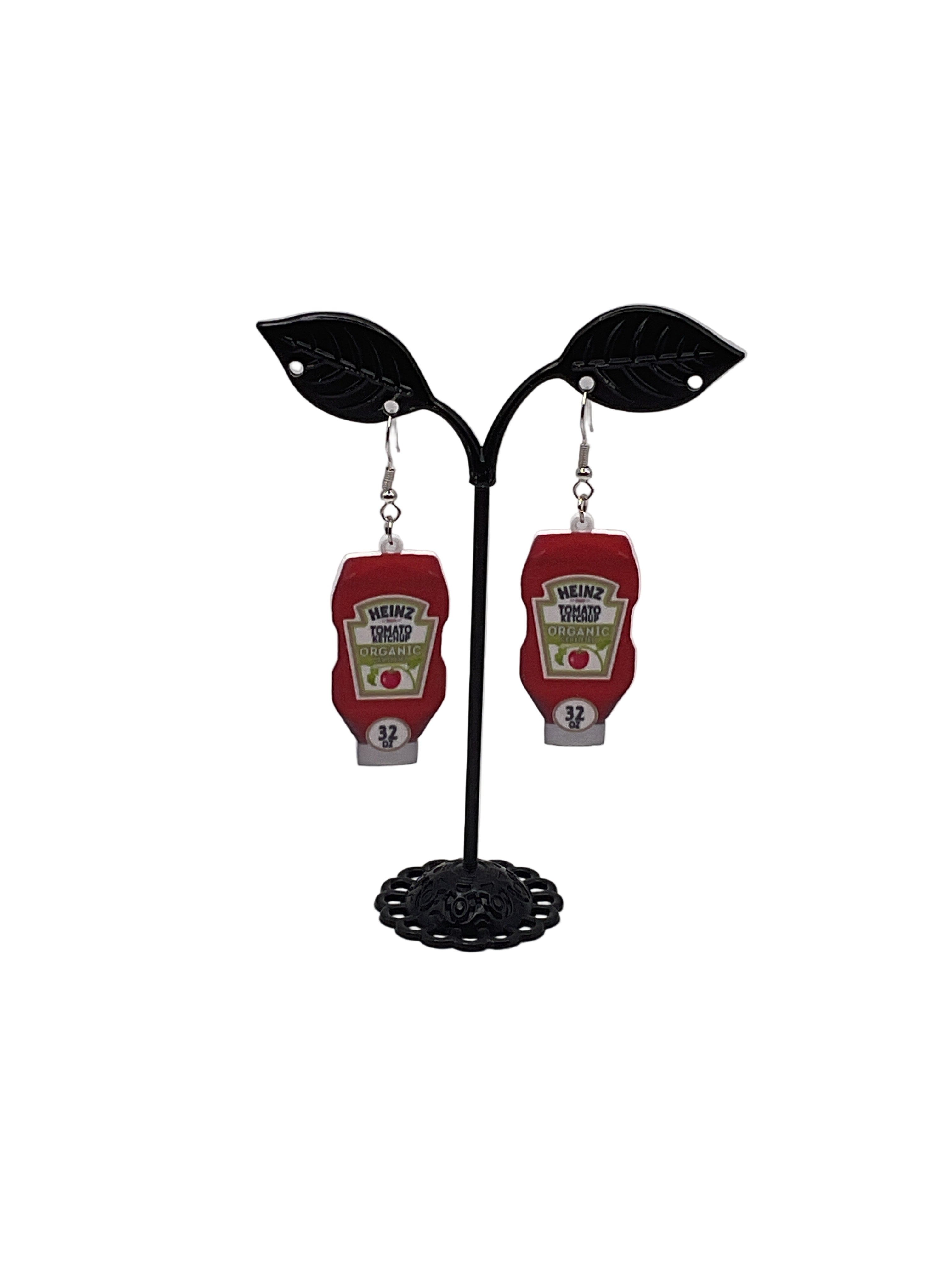 Ketchup earrings