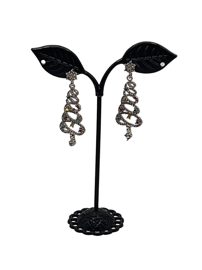 Christmas Tree Earrings Hover Image