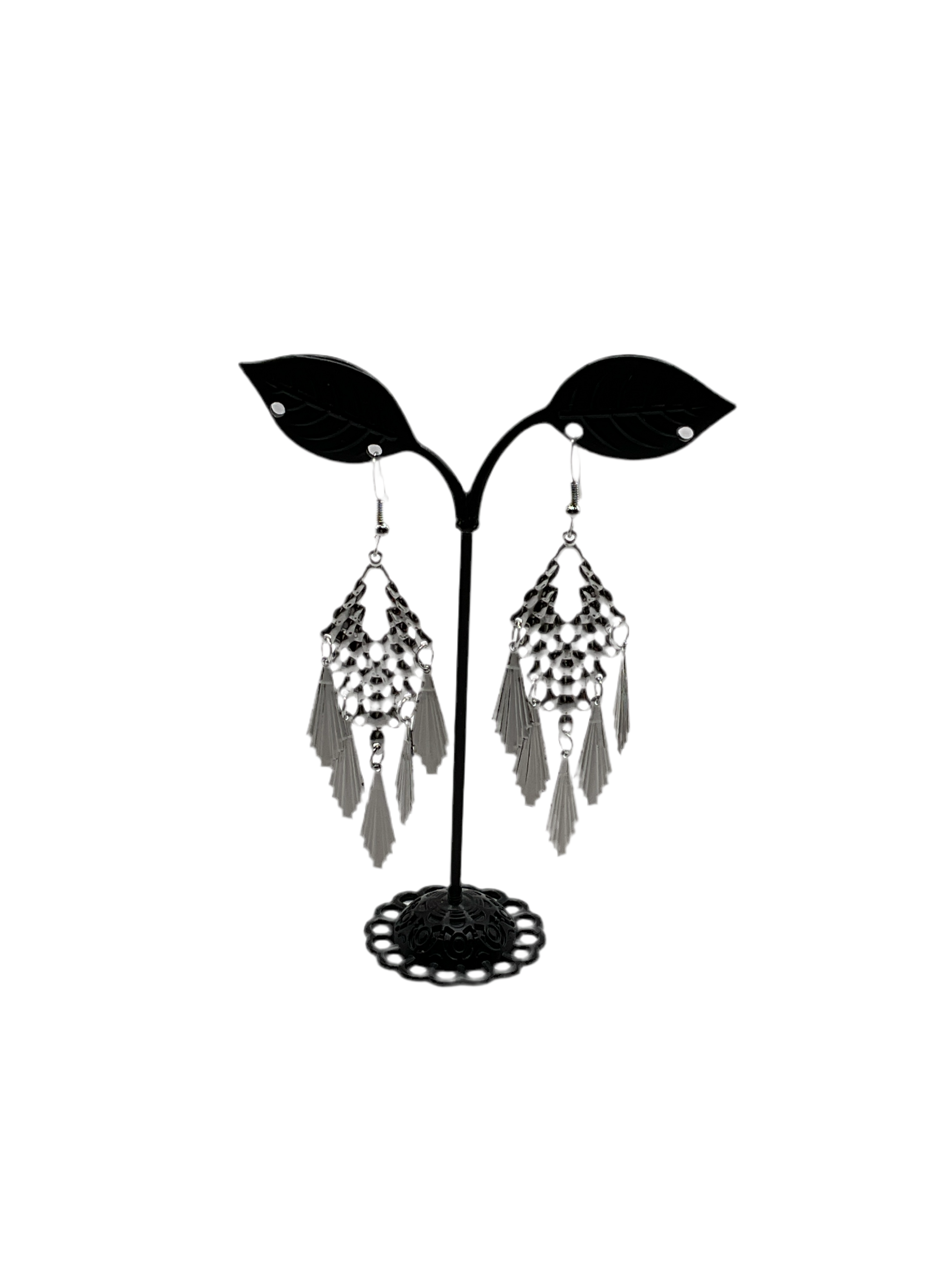 Silver earrings