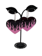 Flaming Heart Earrings