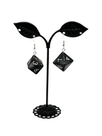 D8 dice earrings