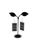 Piano key earrings