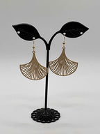 Gold Fan Earrings