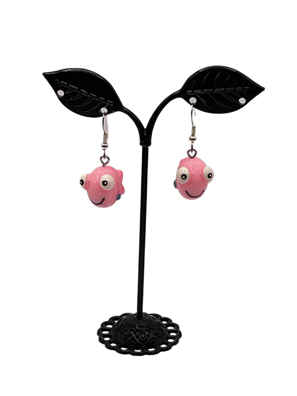 Pink Fish earrings