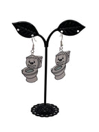 Potty mouth earrings