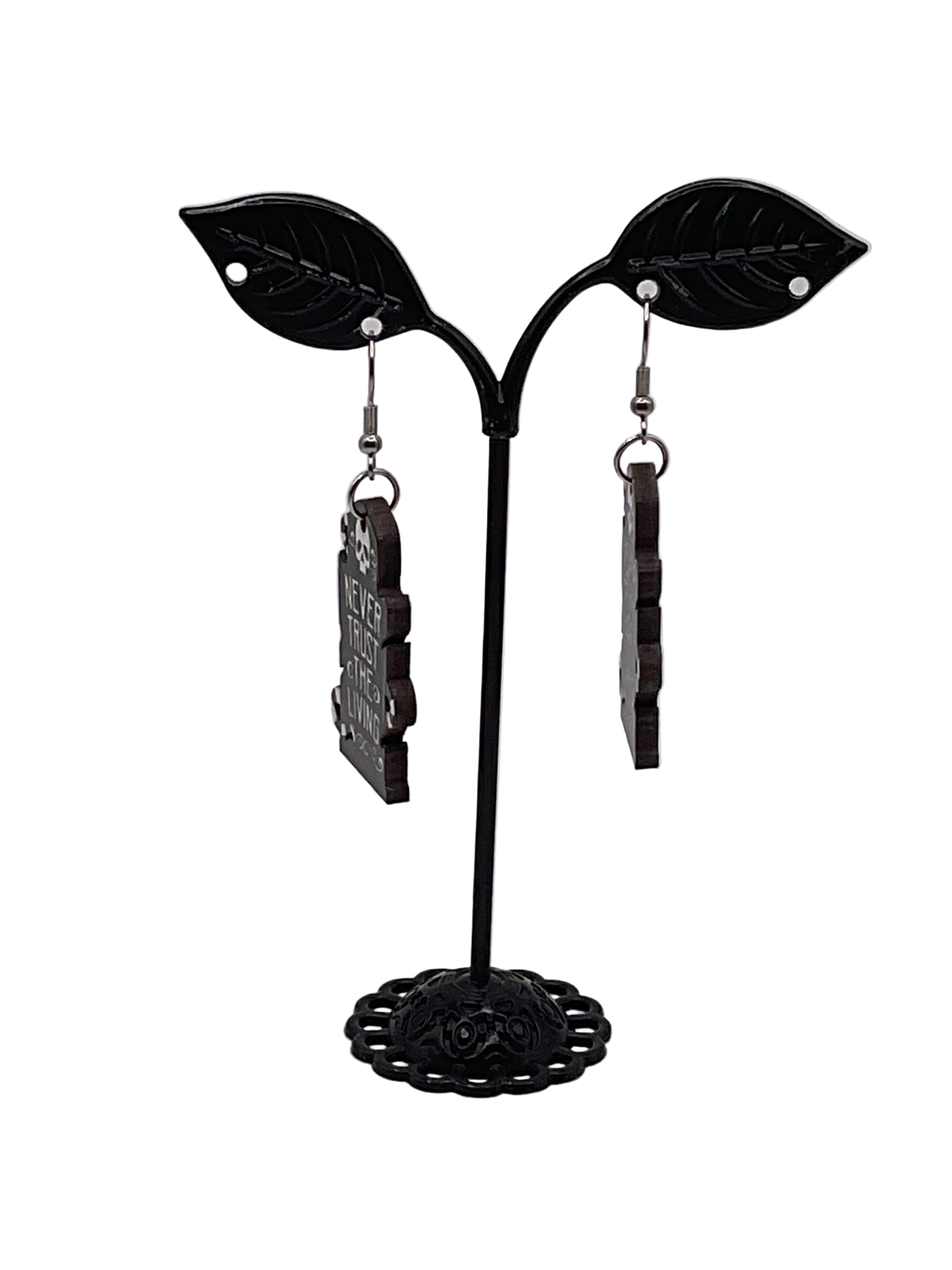 Never Trust the Living Earrings