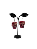 Drink skull earring