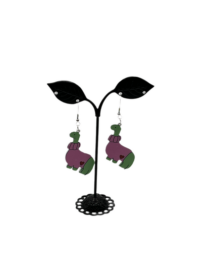 Dinosaur earrings