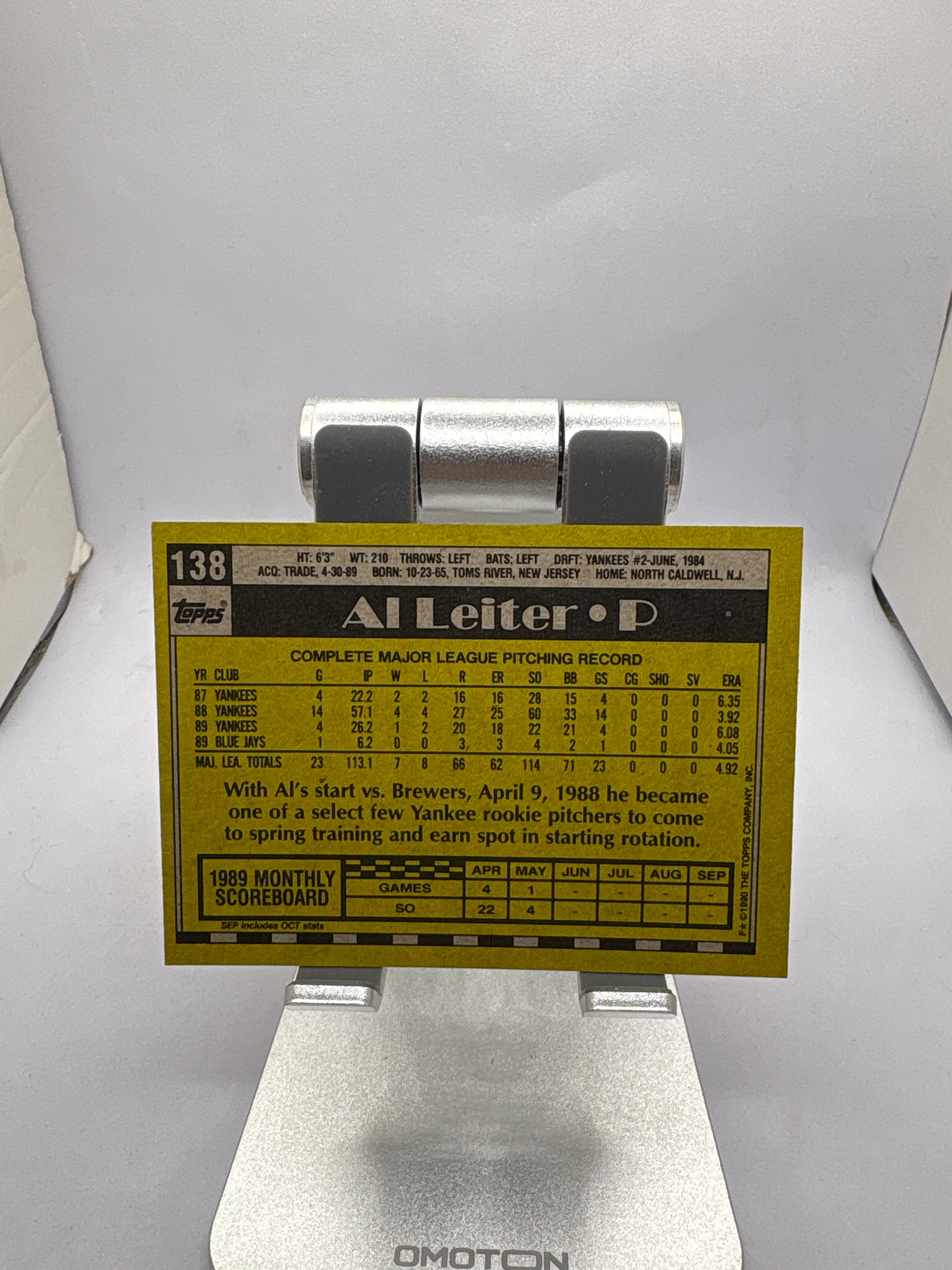 Topps Al Leiter