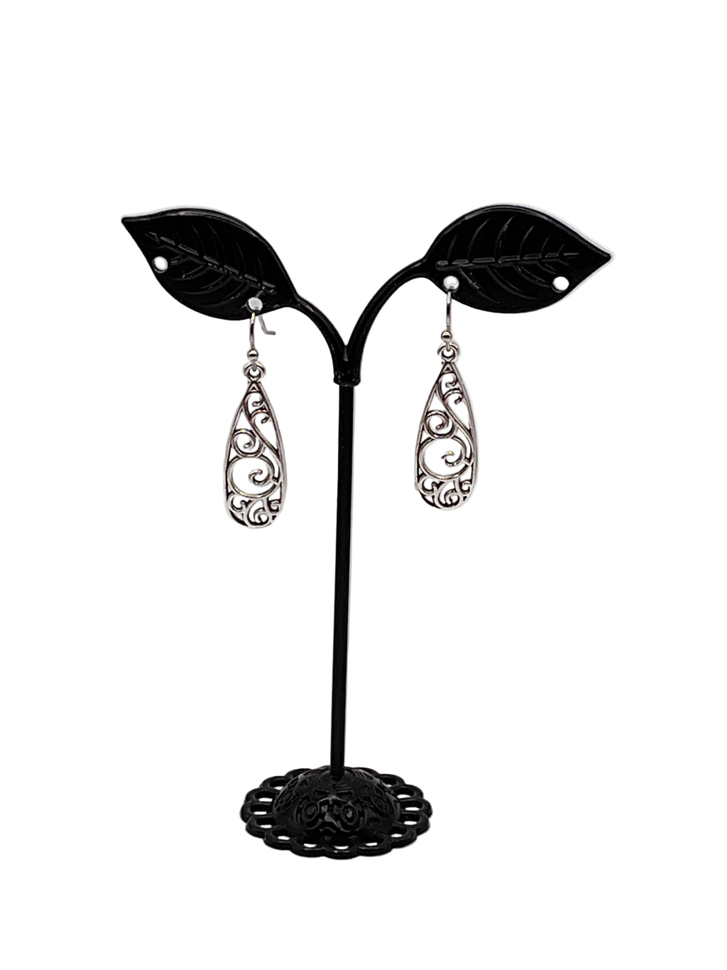 Silver filigree earrings