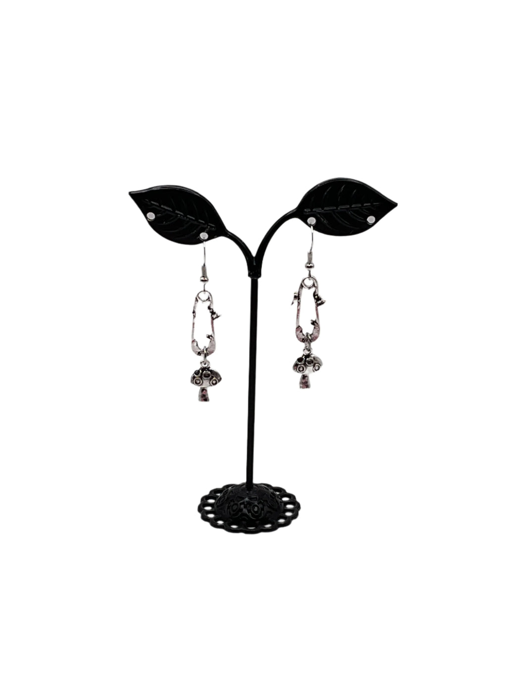 Baby Pin with Mushroom Earrings