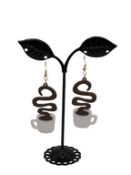 Steaming Coffee Earrings