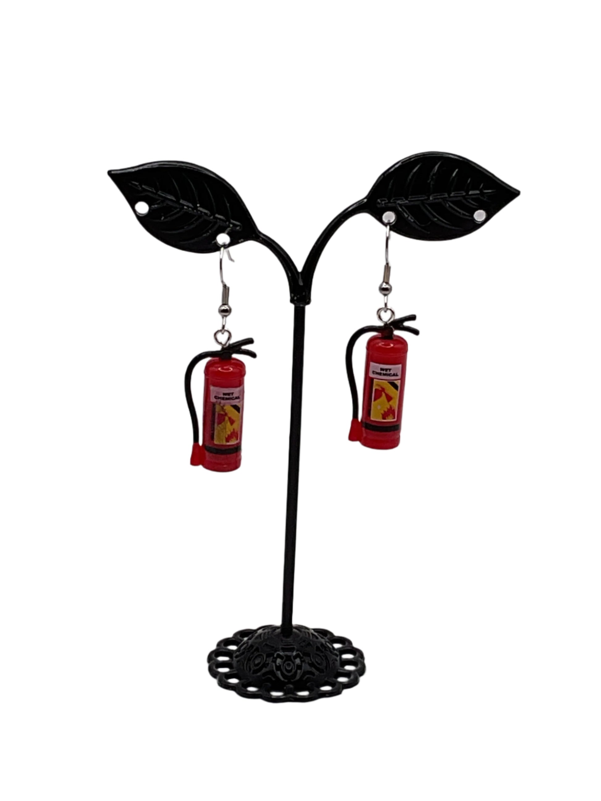 Fire Extinguisher Earrings