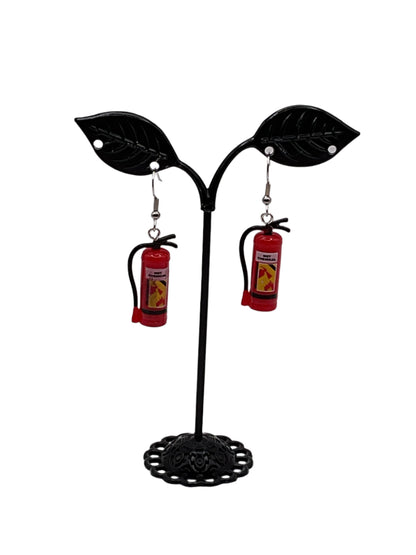 Fire Extinguisher Earrings