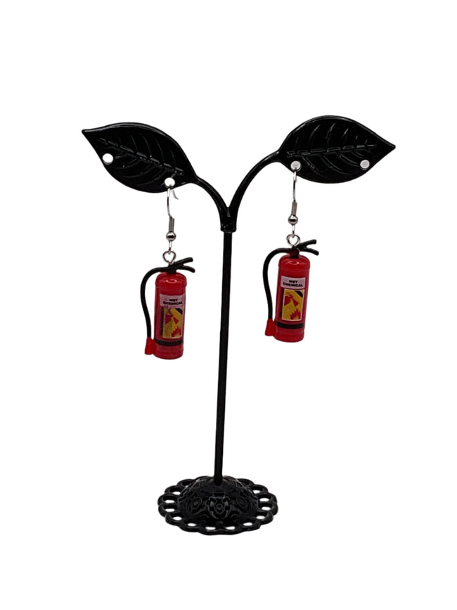 Fire Extinguisher Earrings Hover Image