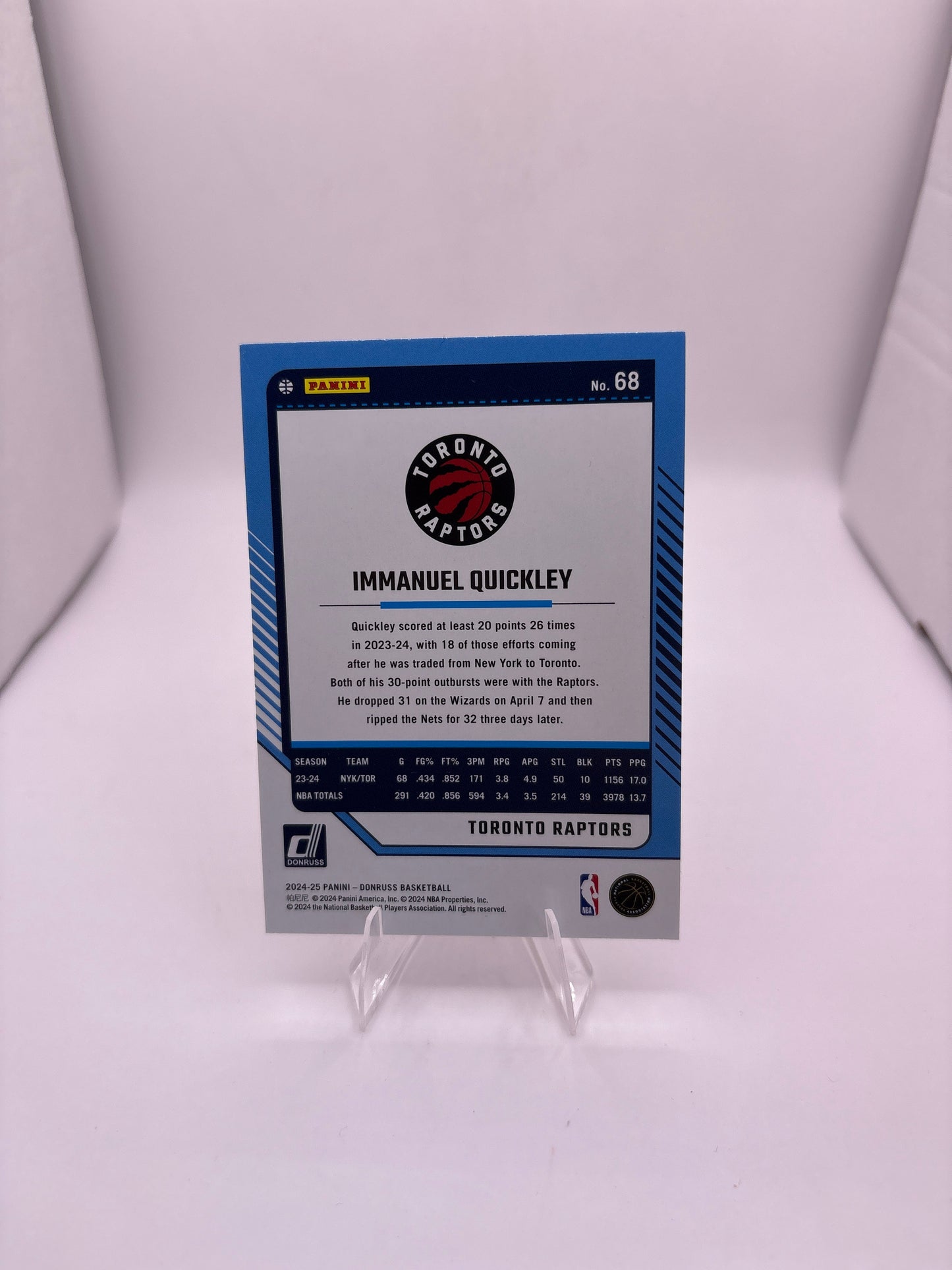 Donruss Immanuel Quickley