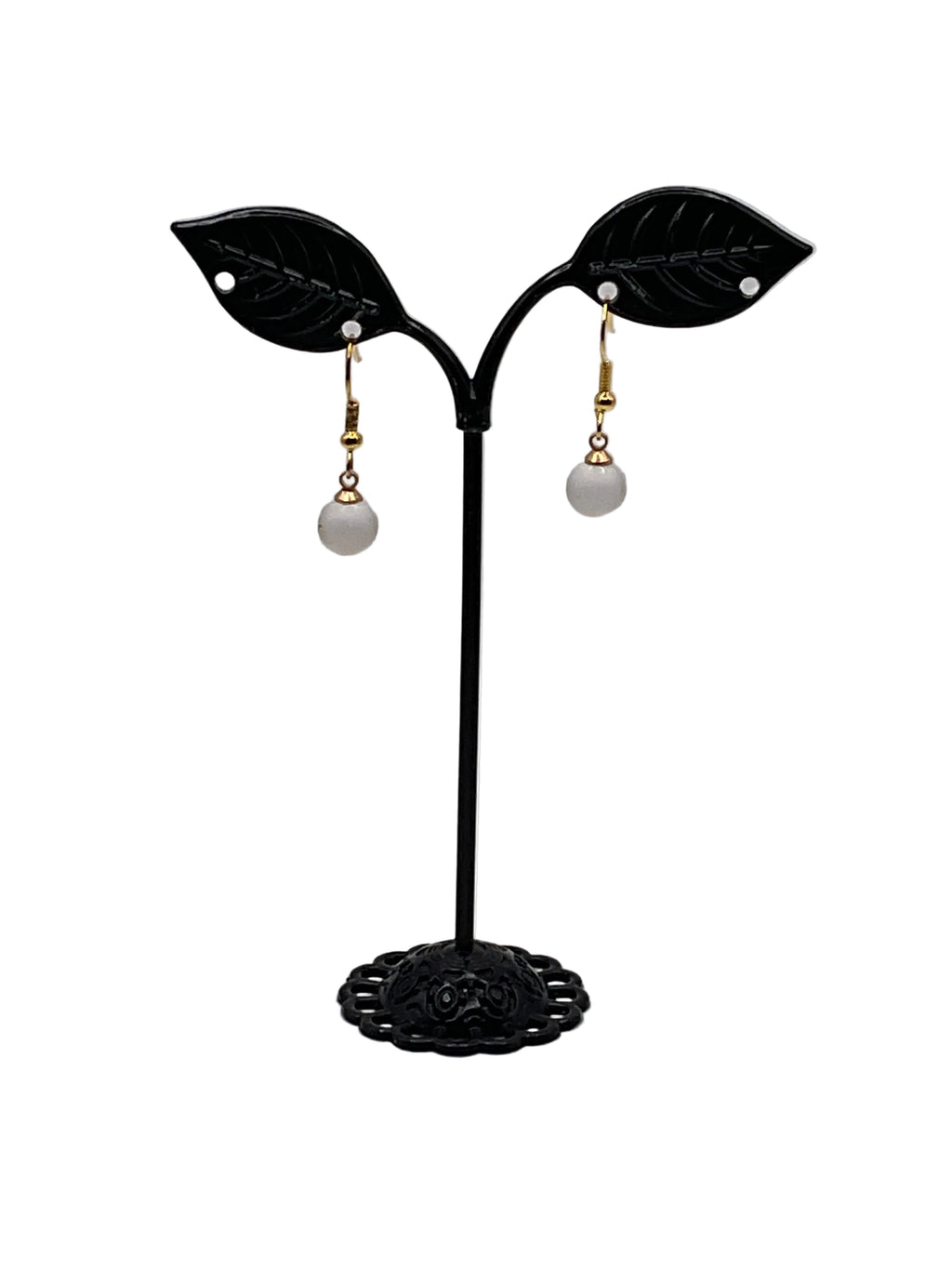Earrings with beads