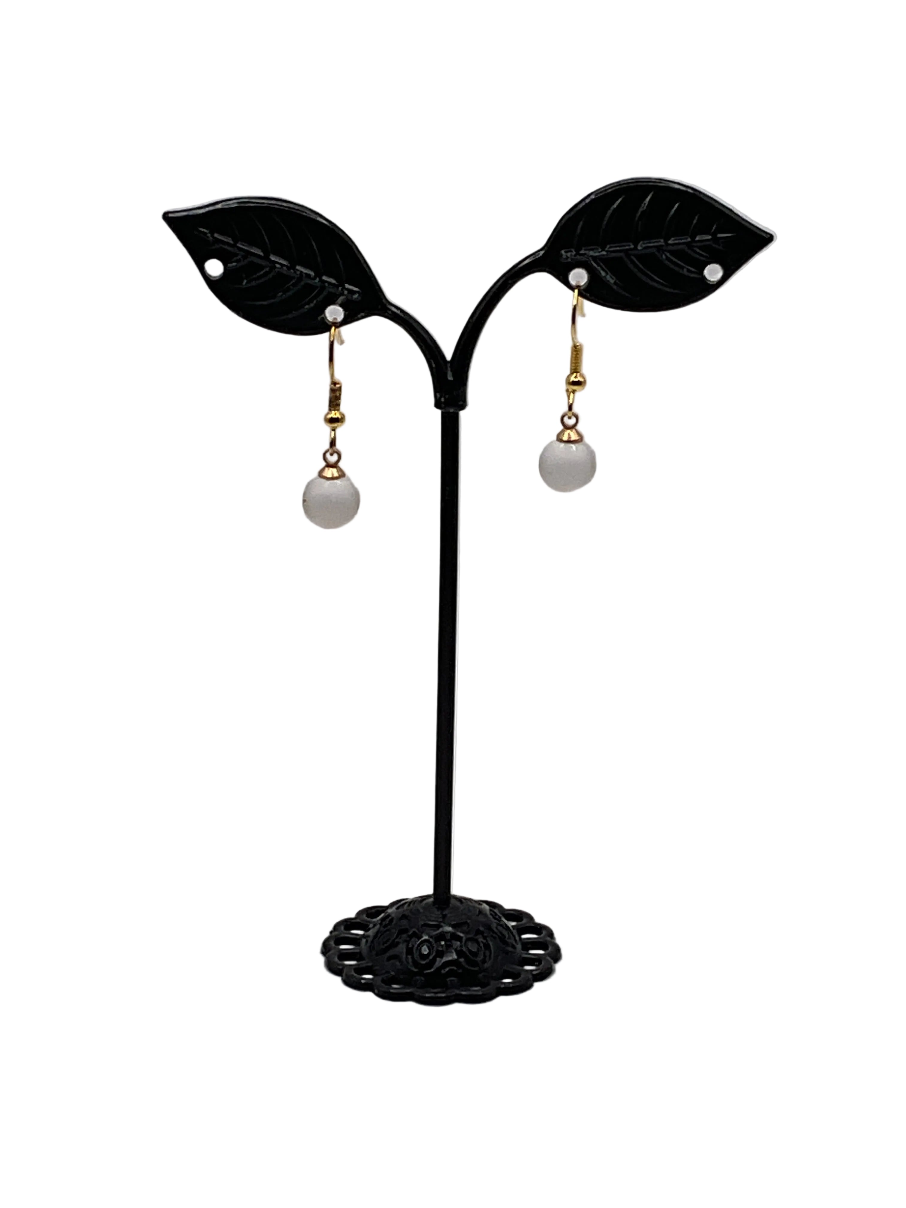 Earrings with beads