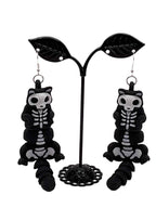 Raccoon Skeleton Earrings