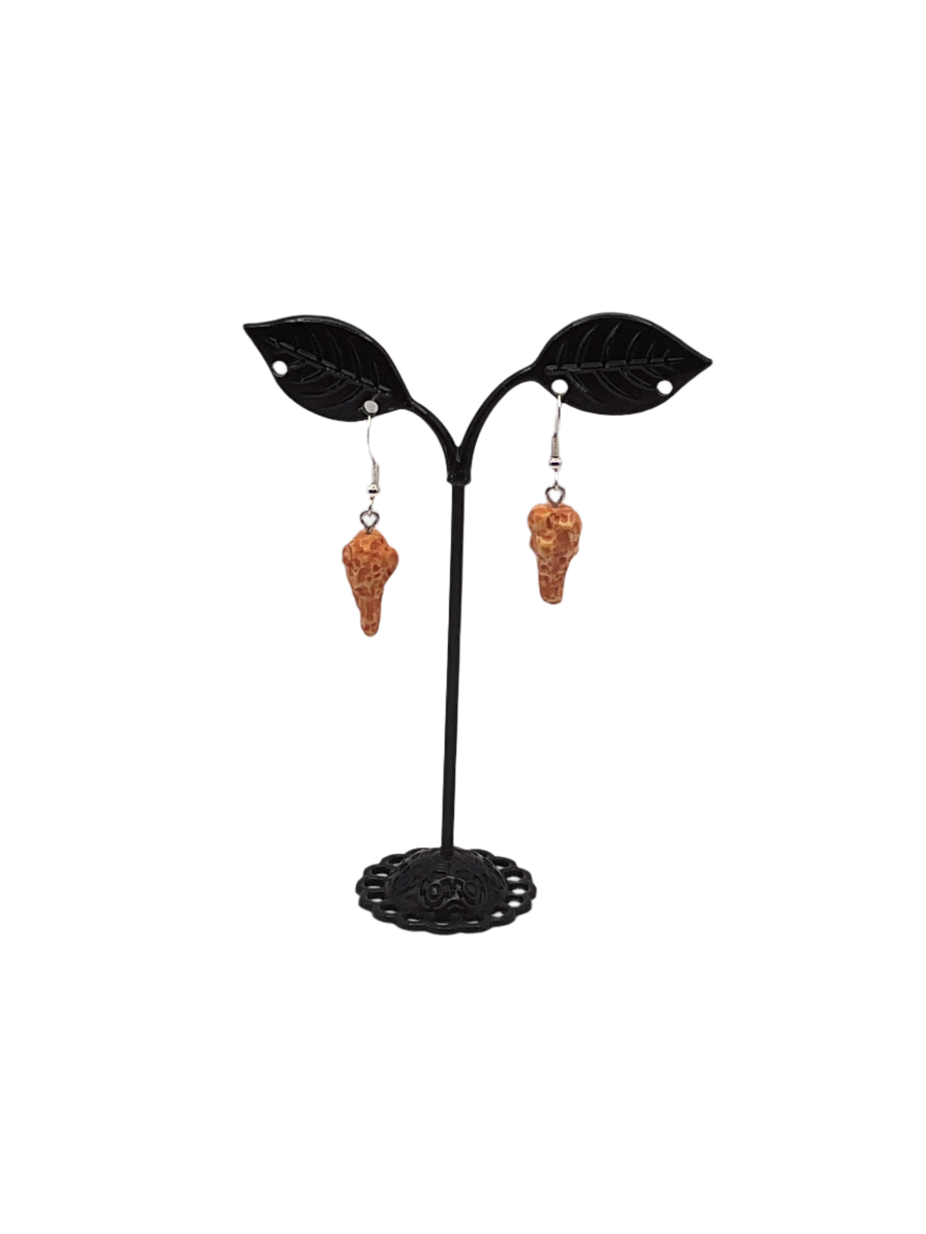 Chicken leg earrings
