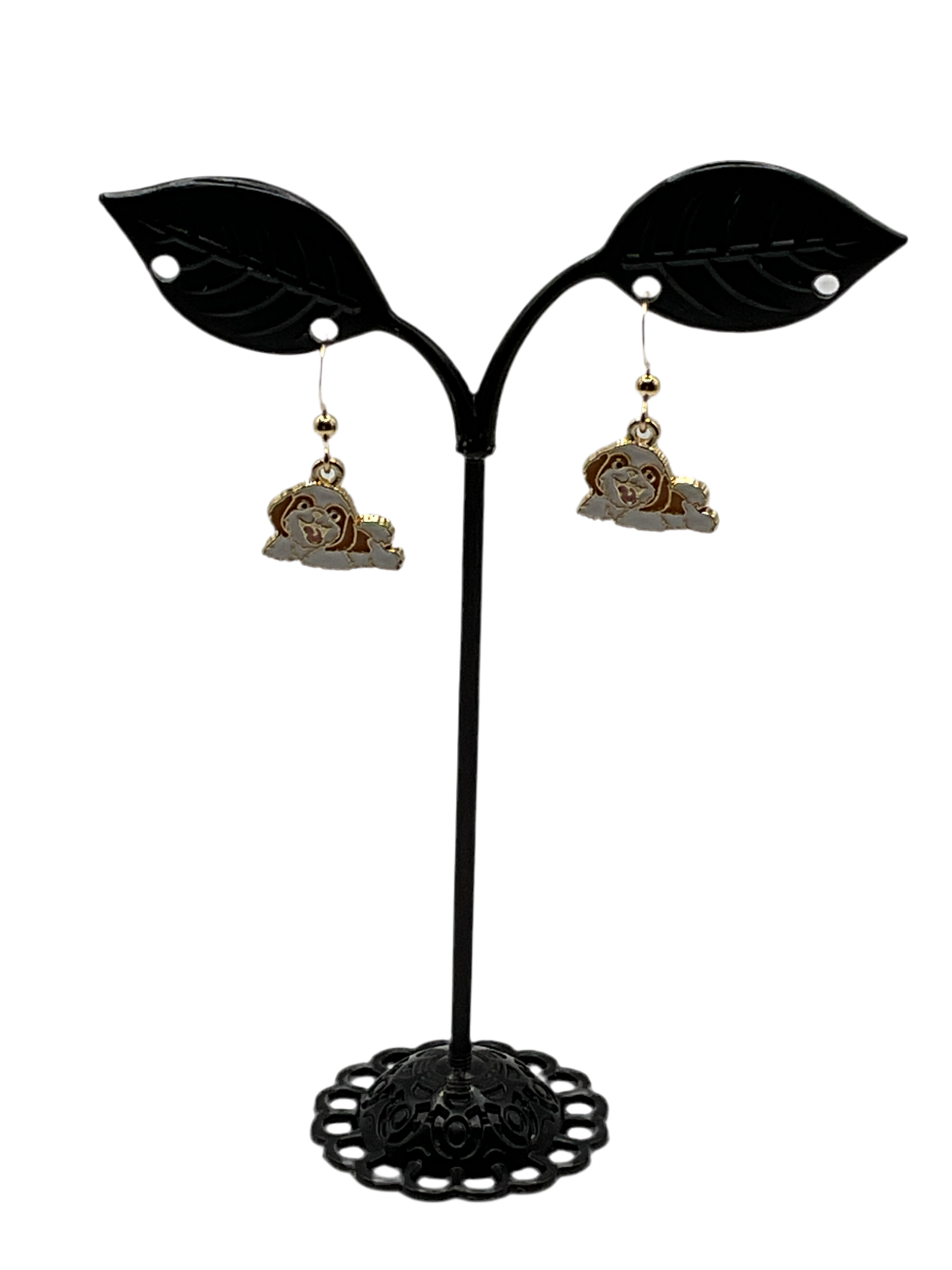 dog earrings Main image