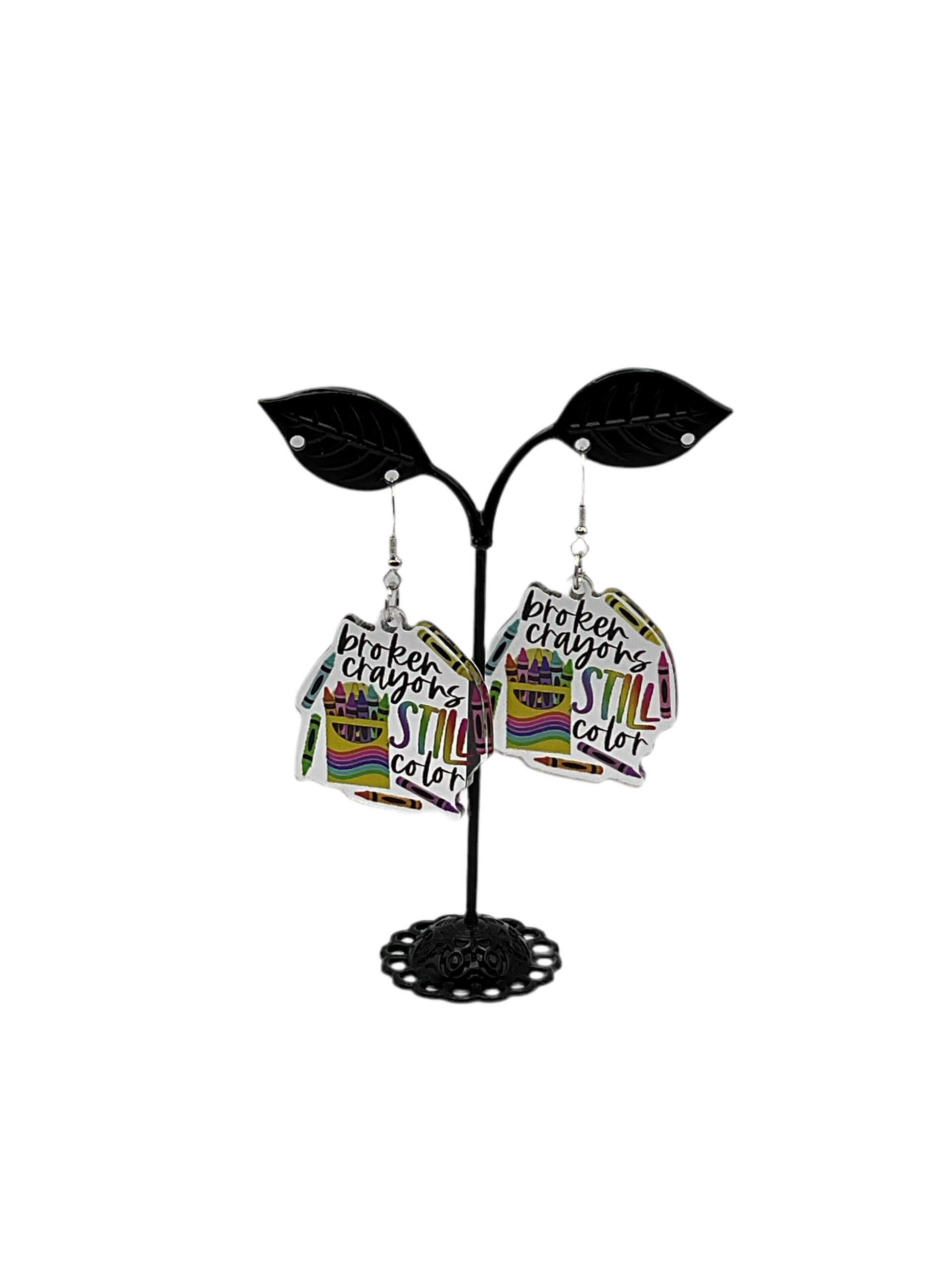Broken Crayon Earrings