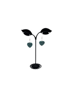 Turquoise heart earrings