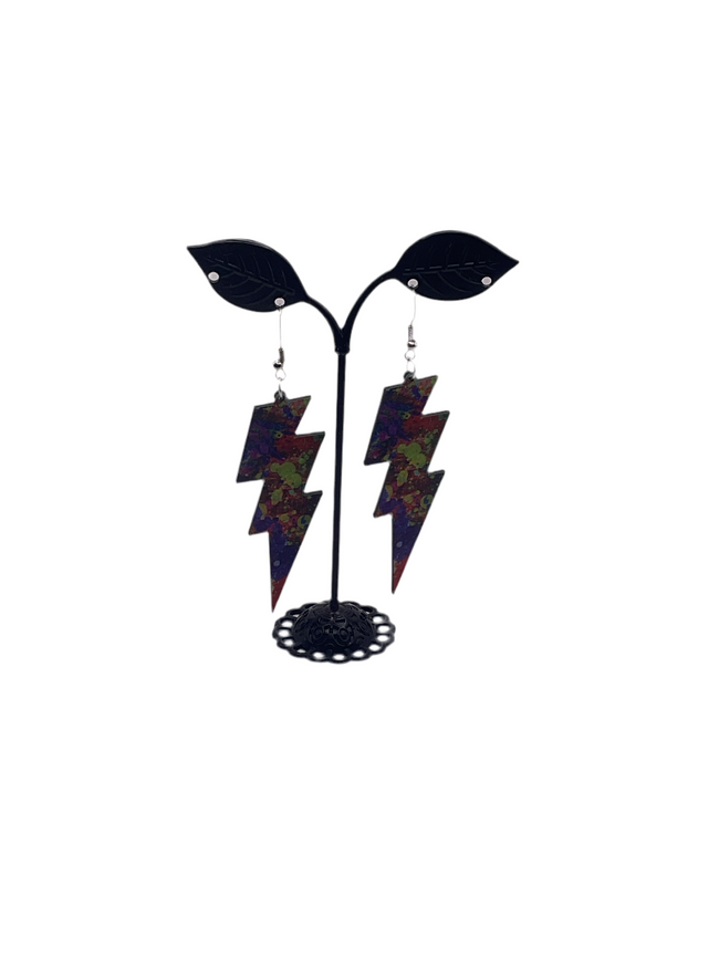 Lightening Bolt Earrings Main Image