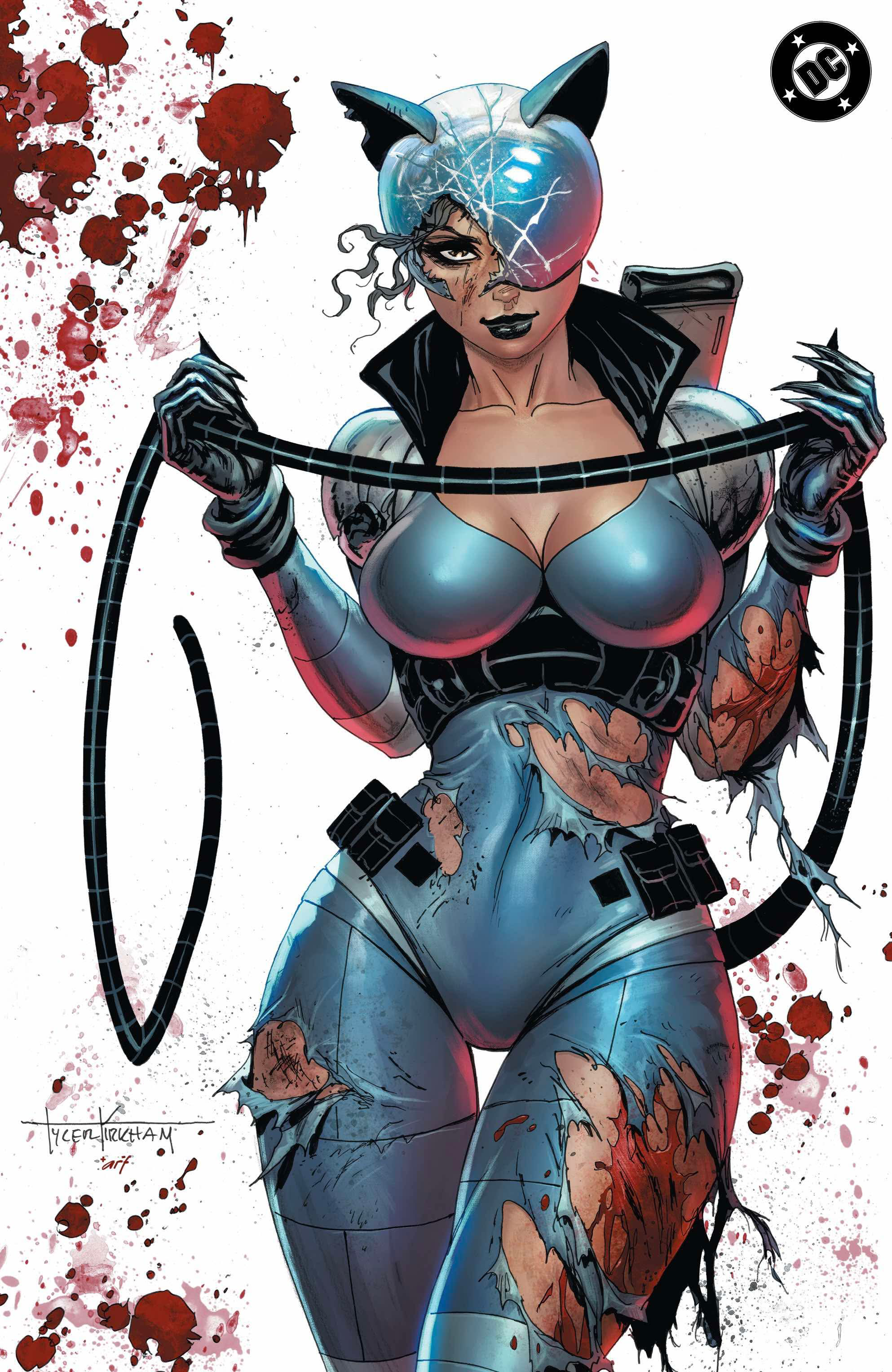 ABSOLUTE BATMAN #13 TYLER KIRKHAM EXCLUSIVE BATLLE DAMAGED CATWOMAN VIRGIN VAR (10/08/2025) Main image