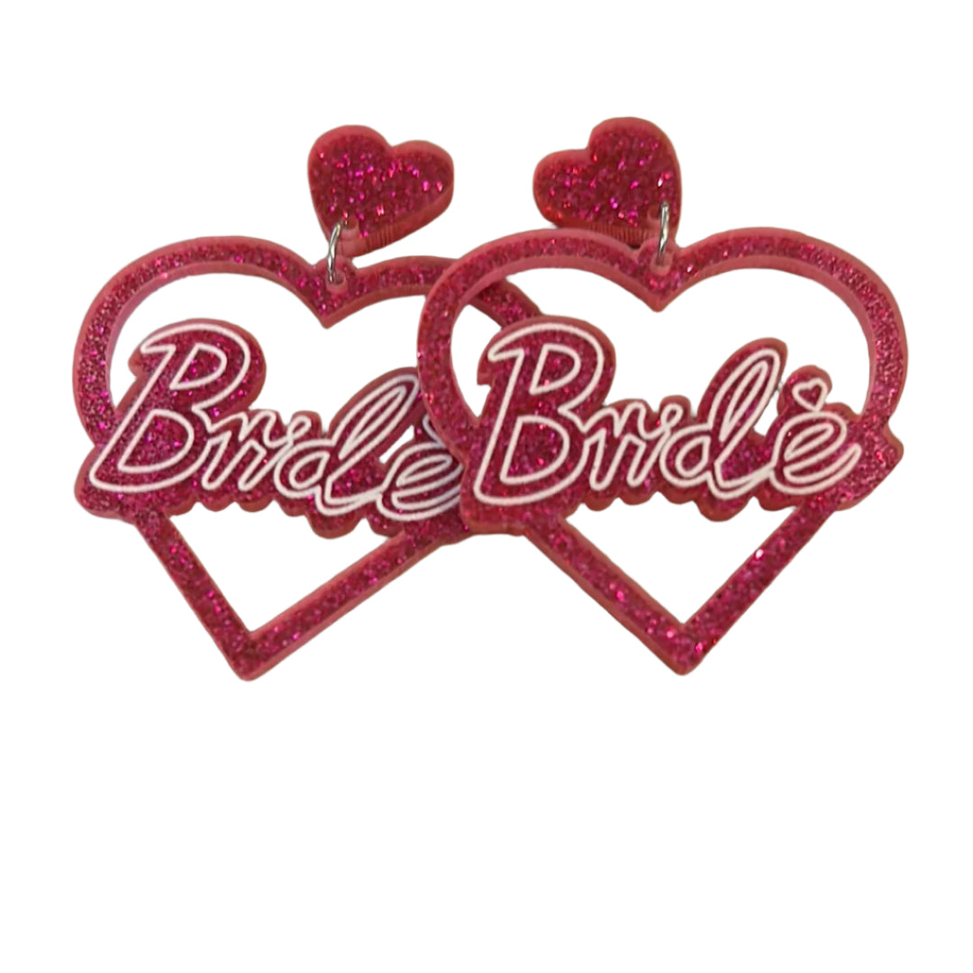 Bride Heart Earrings