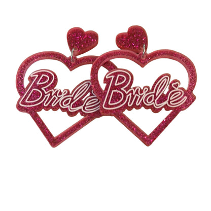 Bride Heart Earrings