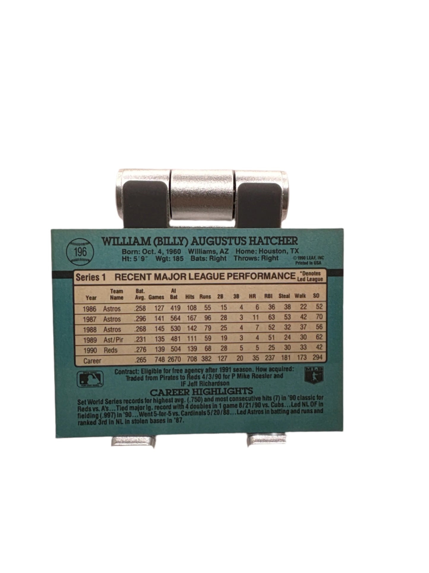 Donruss Billy Hatcher