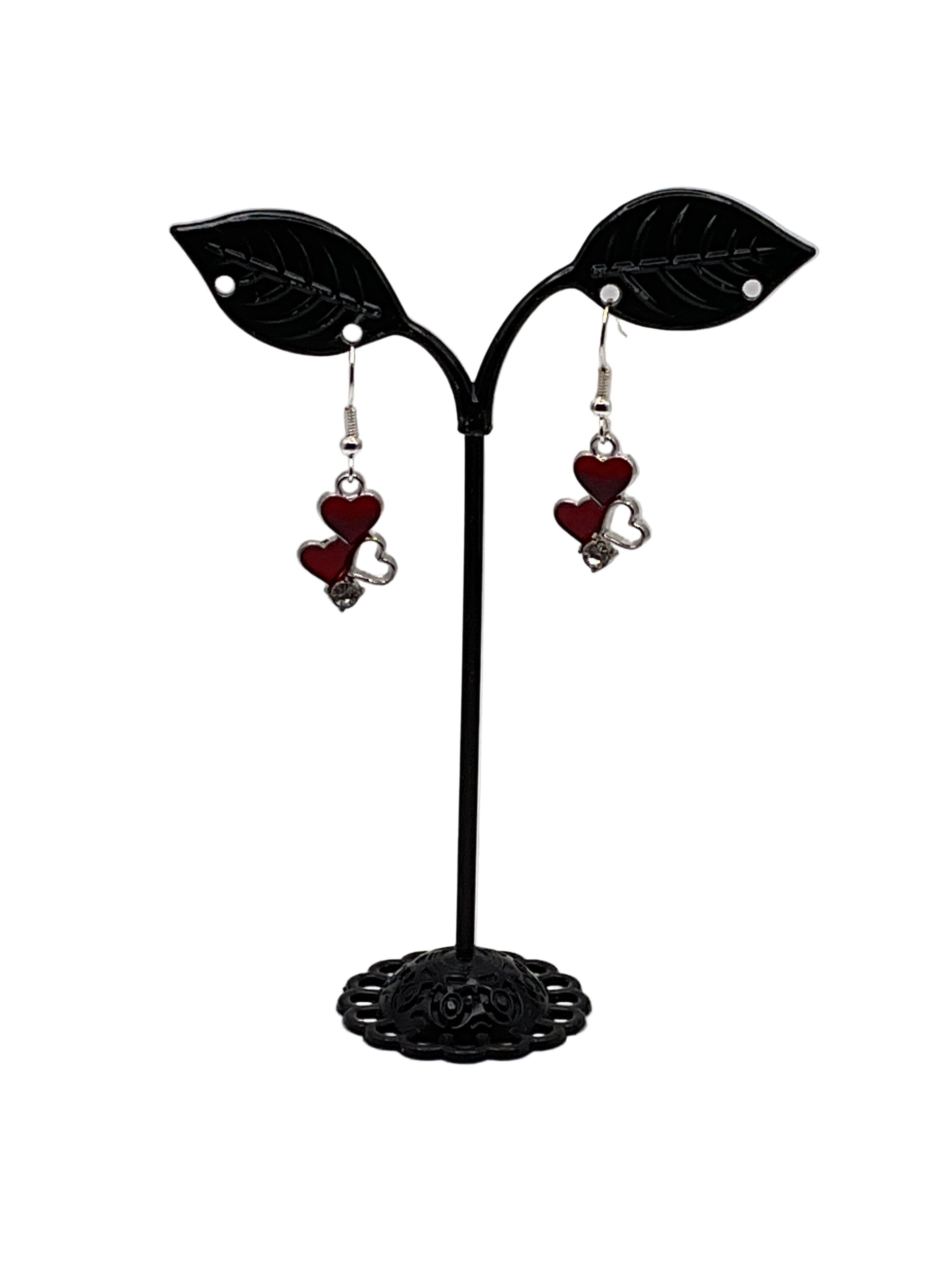 Triple Heart Earrings Main image