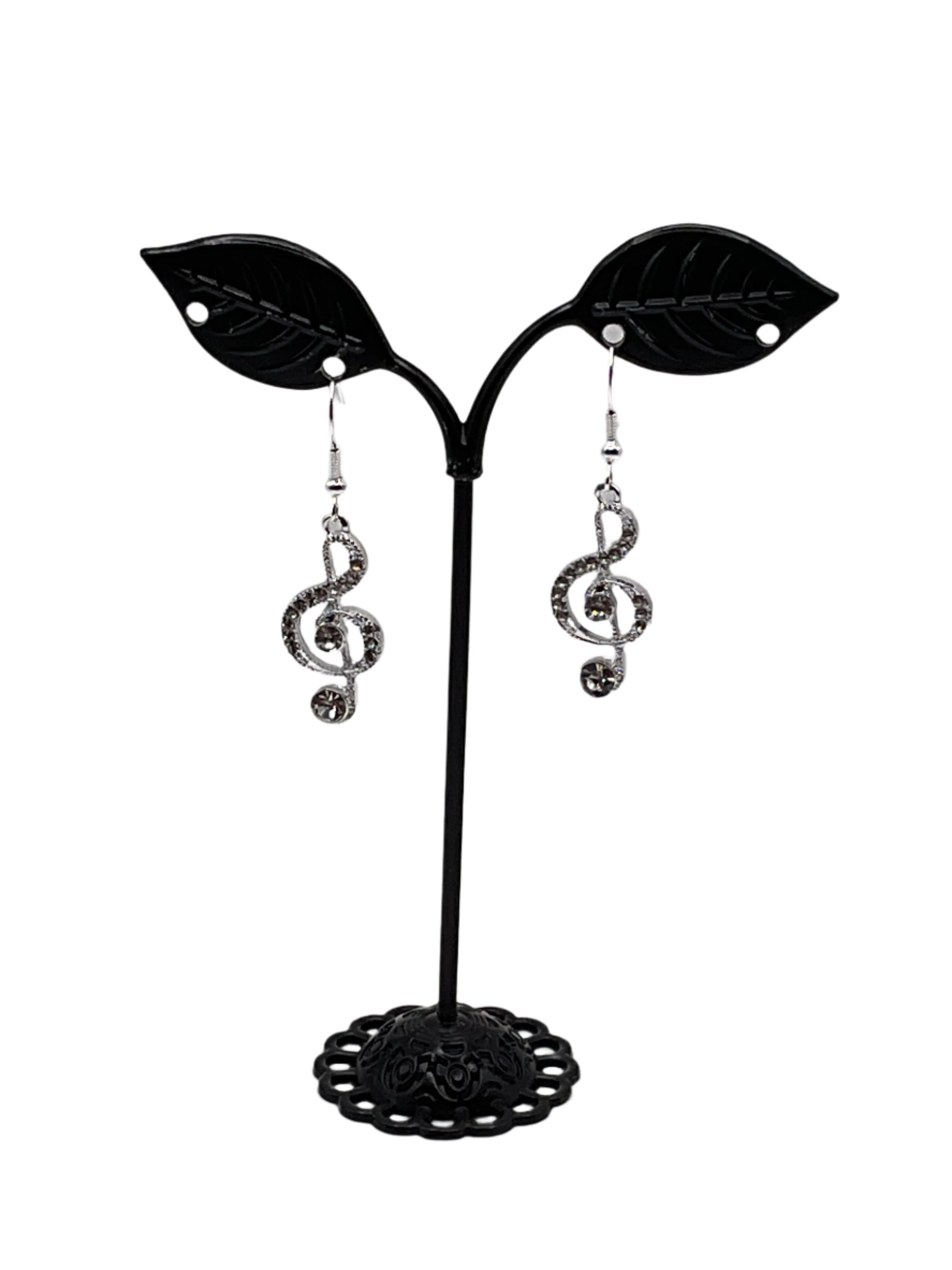 Music note earrings