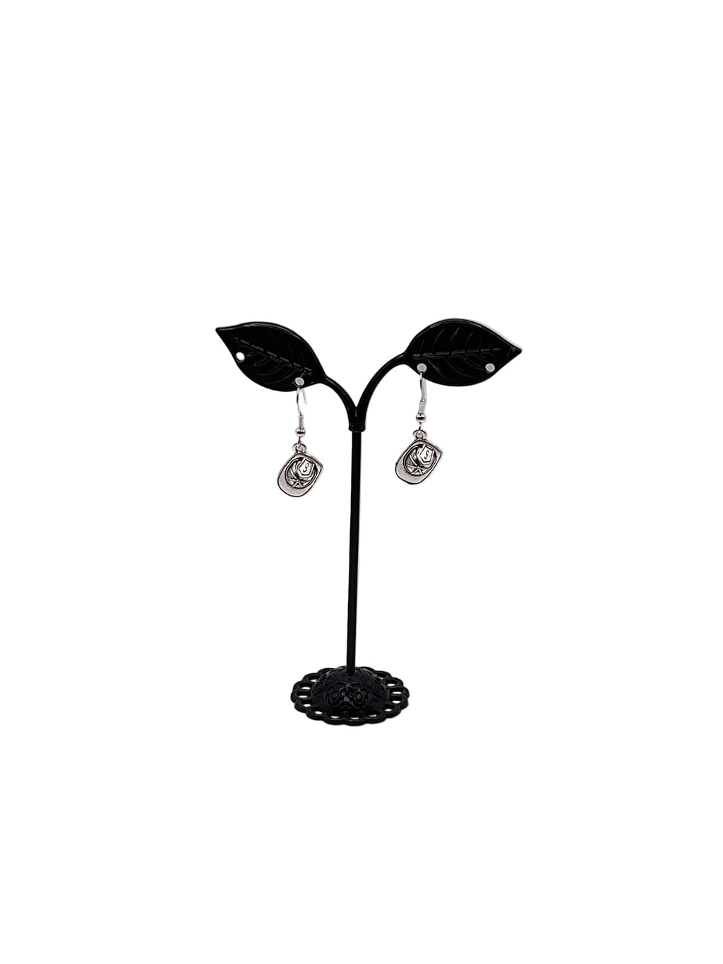 Fireman helmet earrings