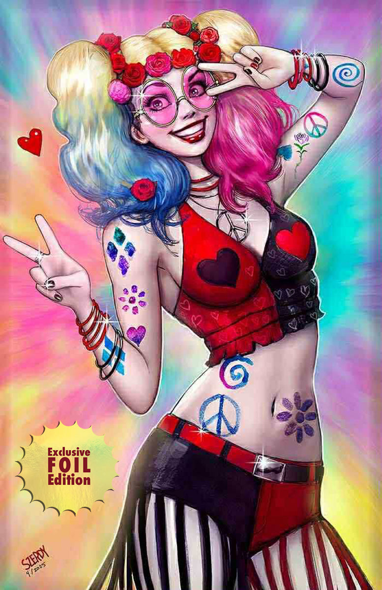 [FOIL] HARLEY QUINN #53 NATHAN SZERDY EXCLUSIVE NYCC VIRGIN VAR 10/2025 Main image