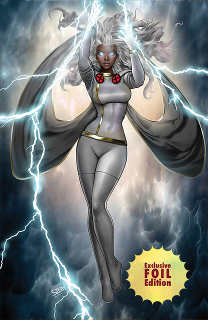 [Signed by Nathan Szerdy] [FOIL] STORM #1 UNKNOWN COMICS NATHAN SZERDY EXCLUSIVE VIRGIN CONVENTION VAR IN STOCK - Collectors World Toys