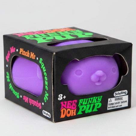 Schylling Nee-Doh Funky Pup Squishy: Purple Main image